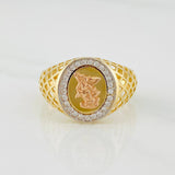 Anillo San Miguel Arcangel 5.2g / T11 Tres Oros 18K