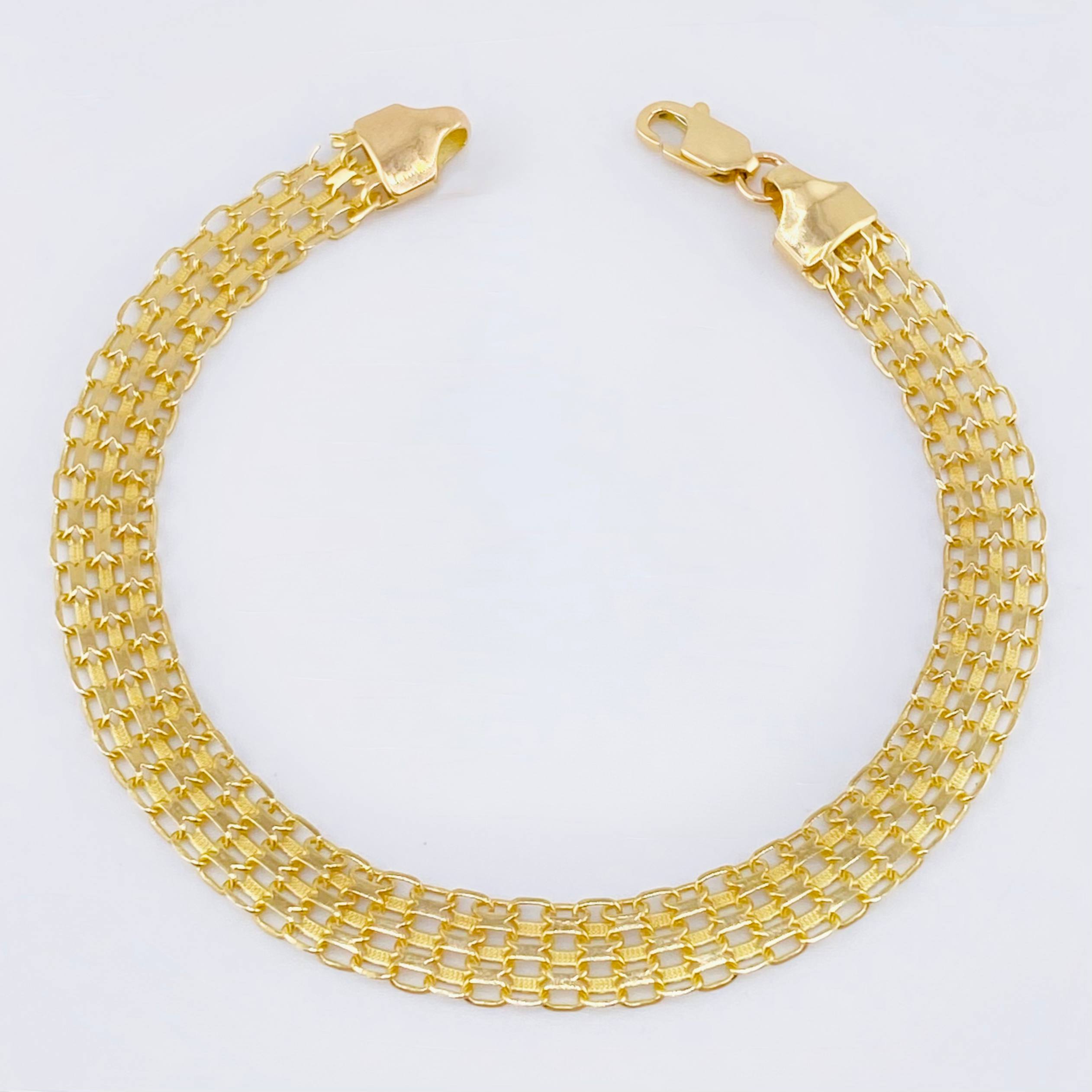 Pulso Chino 5.35gr / 19cm / 7mm Oro Amarillo Nac.Esp. 18K *