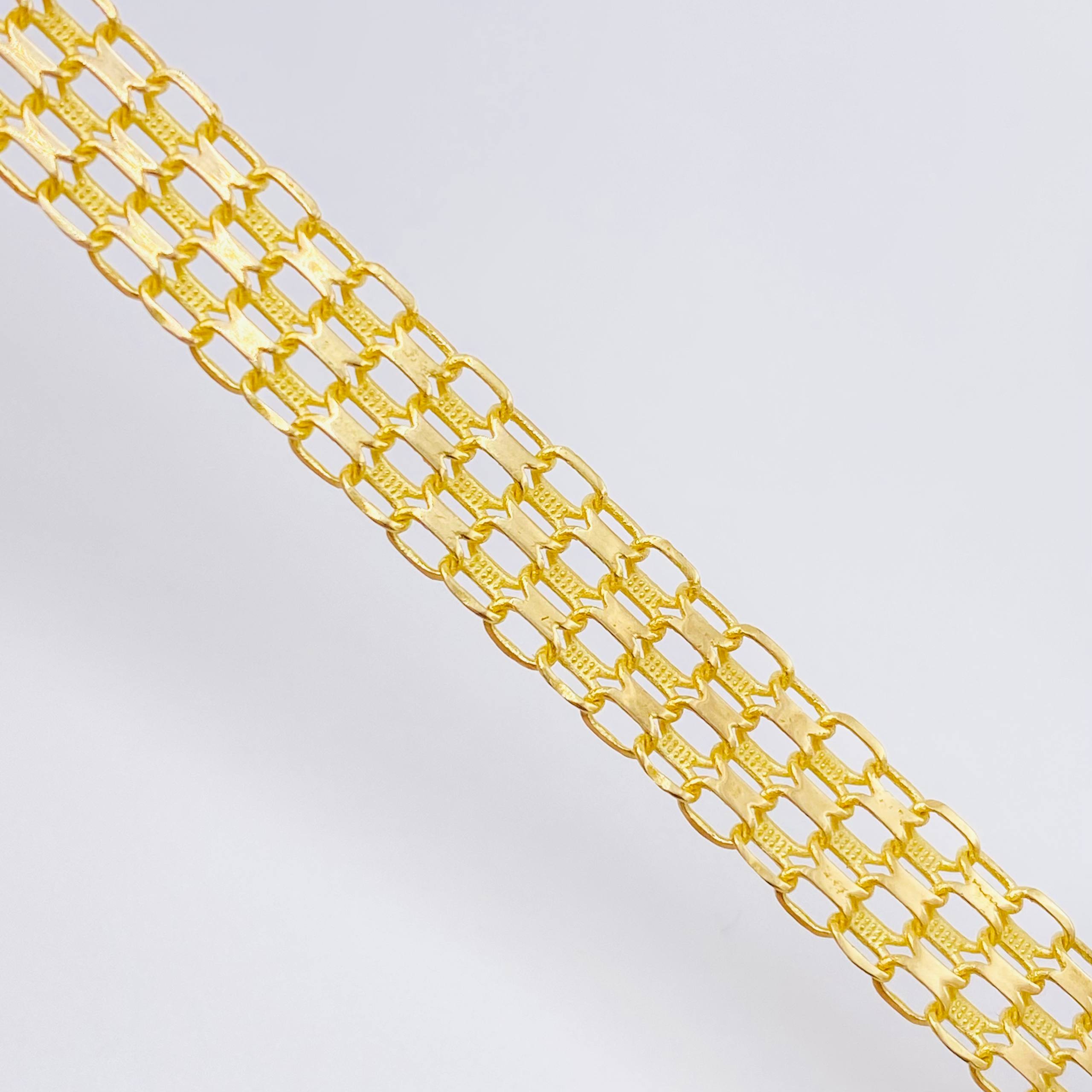 Pulso Chino 5.55gr / 19.5cm / 7mm Oro Amarillo Nac.Esp. 18K