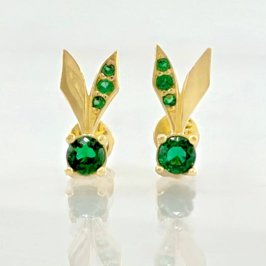 Topos Piedra De Junco 1.95gr / 1.3cm / Oro Amarillo 18K
