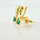 Topos Piedra De Junco 1.95gr / 1.3cm / Oro Amarillo 18K