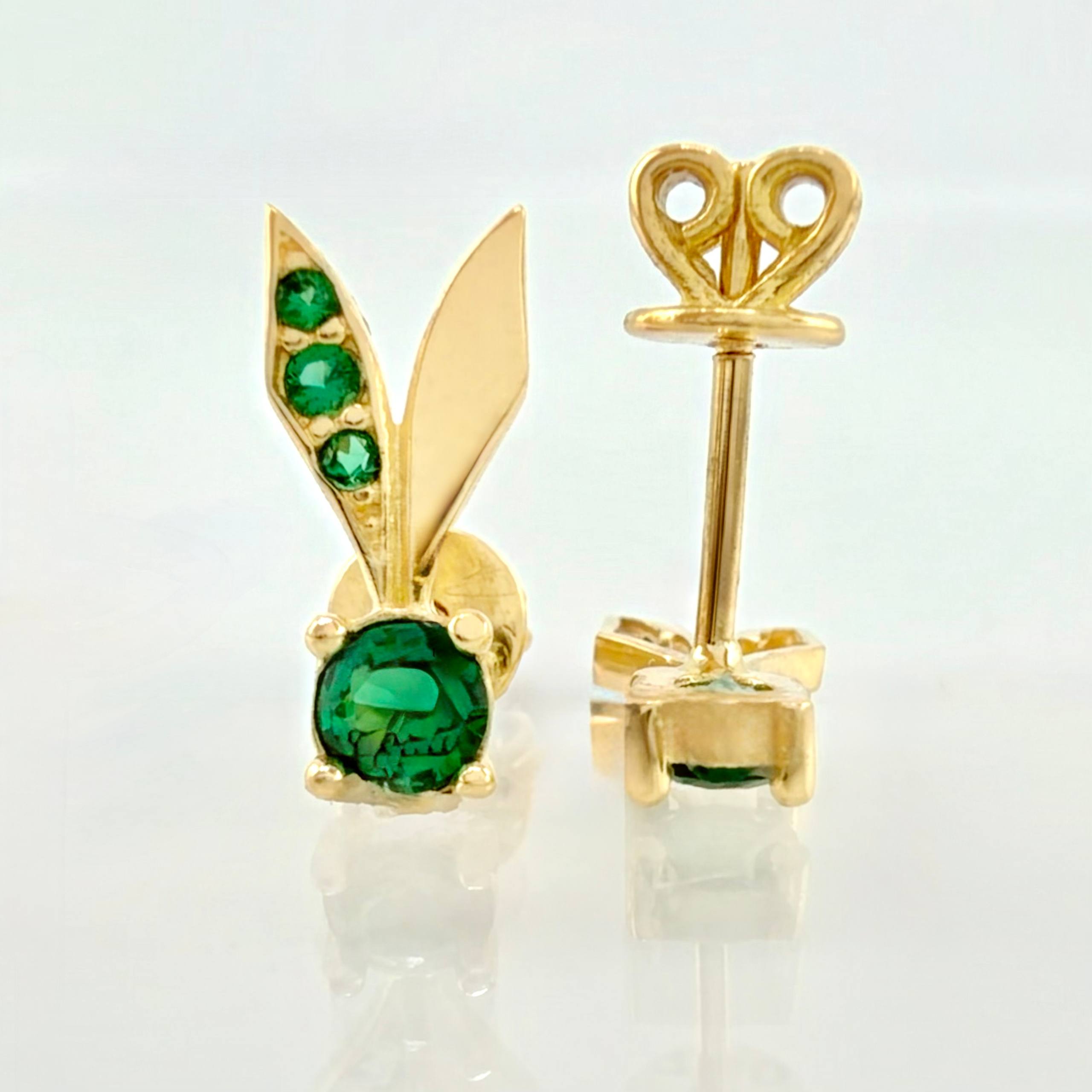 Topos Piedra De Junco 1.95gr / 1.3cm / Oro Amarillo 18K