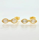 Topos Ojos Binoculares 1.9gr / 1.4cm / Oro Amarillo 18K