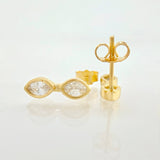 Topos Ojos Binoculares 1.9gr / 1.4cm / Oro Amarillo 18K