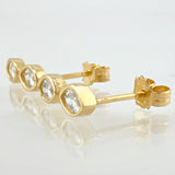 Topos Ojos Binoculares 1.9gr / 1.4cm / Oro Amarillo 18K