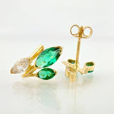 Topos Muerdago Tres Hojas 2.15gr / 1.5cm / Oro Amarillo 18K