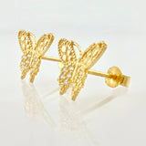 Topos Mariposa 1.4gr / 1cm / Oro Amarillo 18K *