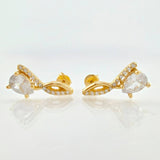 Topos Gota Cursiva 3.45gr / 1.7cm / Oro Amarillo 18K
