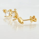 Topos Gota Cursiva 3.45gr / 1.7cm / Oro Amarillo 18K