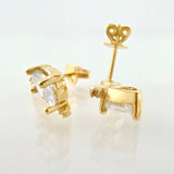 Topos Gota Cursiva 3.45gr / 1.7cm / Oro Amarillo 18K