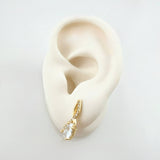 Topos Gota Cursiva 3.45gr / 1.7cm / Oro Amarillo 18K