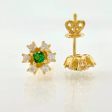 Topos Flor Invernal 2.4gr / 7mm Oro Amarillo 18K *