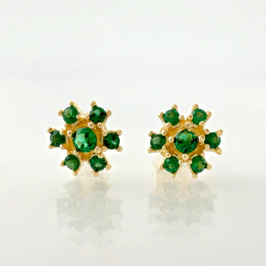 Topos Flor Invernal 2.35gr / 7mm Oro Amarillo 18K