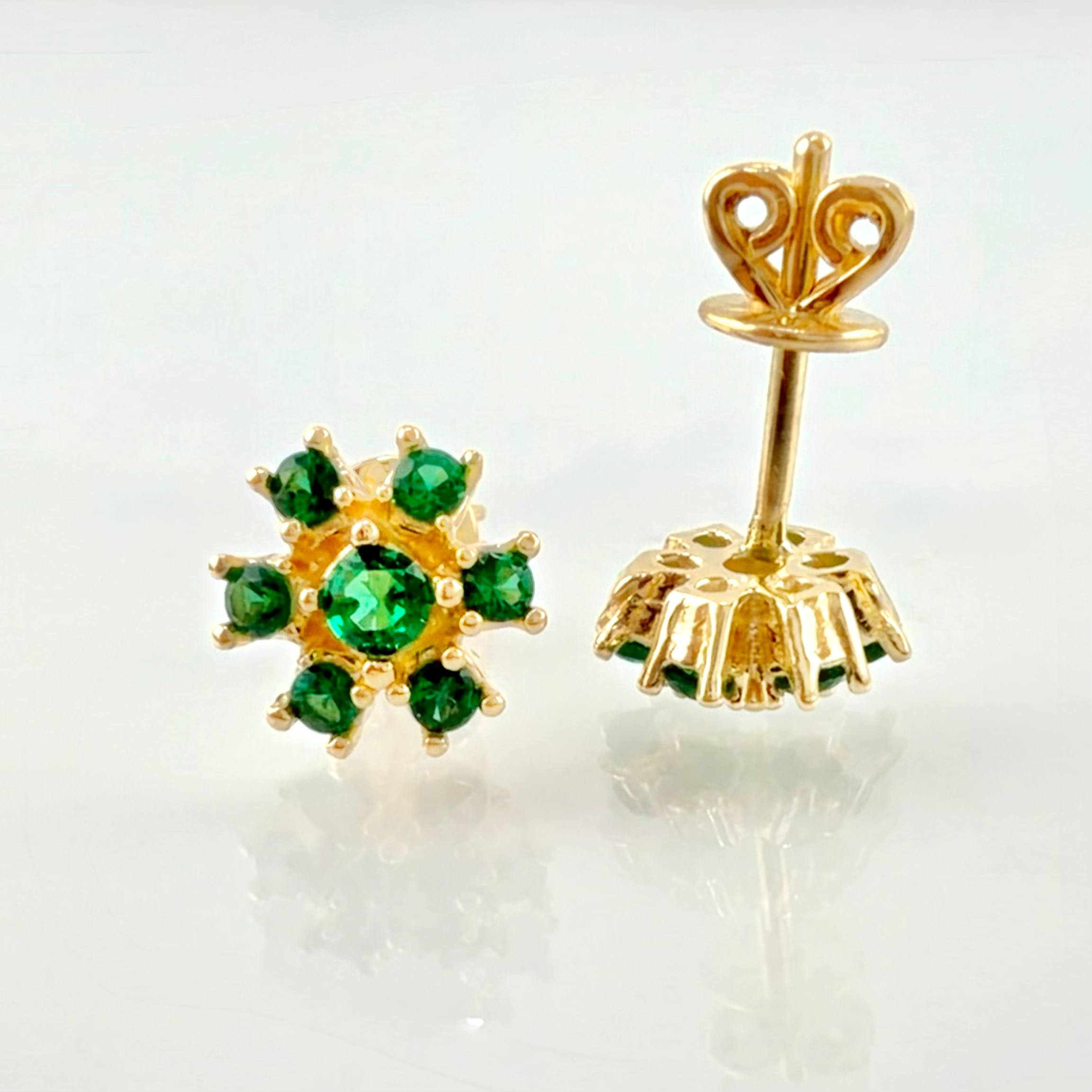 Topos Flor Invernal 2.35gr / 7mm Oro Amarillo 18K