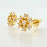 Topos Flor Invernal 2.45gr / 7mm Oro Amarillo 18K