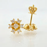 Topos Flor Invernal 2.45gr / 7mm Oro Amarillo 18K