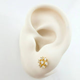 Topos Flor Invernal 2.45gr / 7mm Oro Amarillo 18K