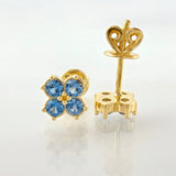 Topos Flor Trebol 1.65gr / 6mm Oro Amarillo 18K