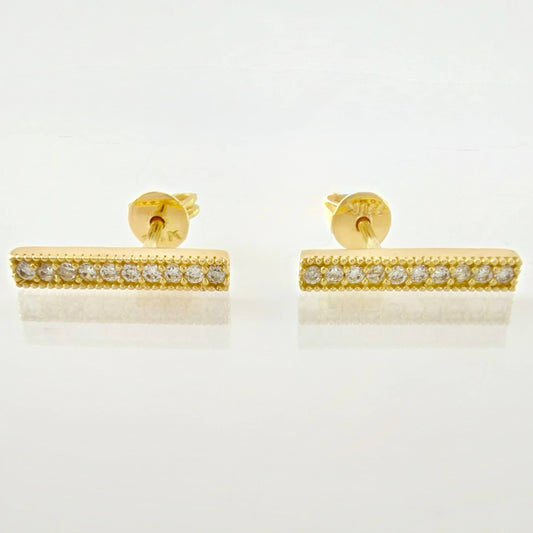 Topos Recta Impecable 2.05gr / 1.4cm / Oro Amarillo 18K