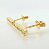 Topos Recta Impecable 2.05gr / 1.4cm / Oro Amarillo 18K