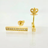 Topos Recta Impecable 2.05gr / 1.4cm / Oro Amarillo 18K