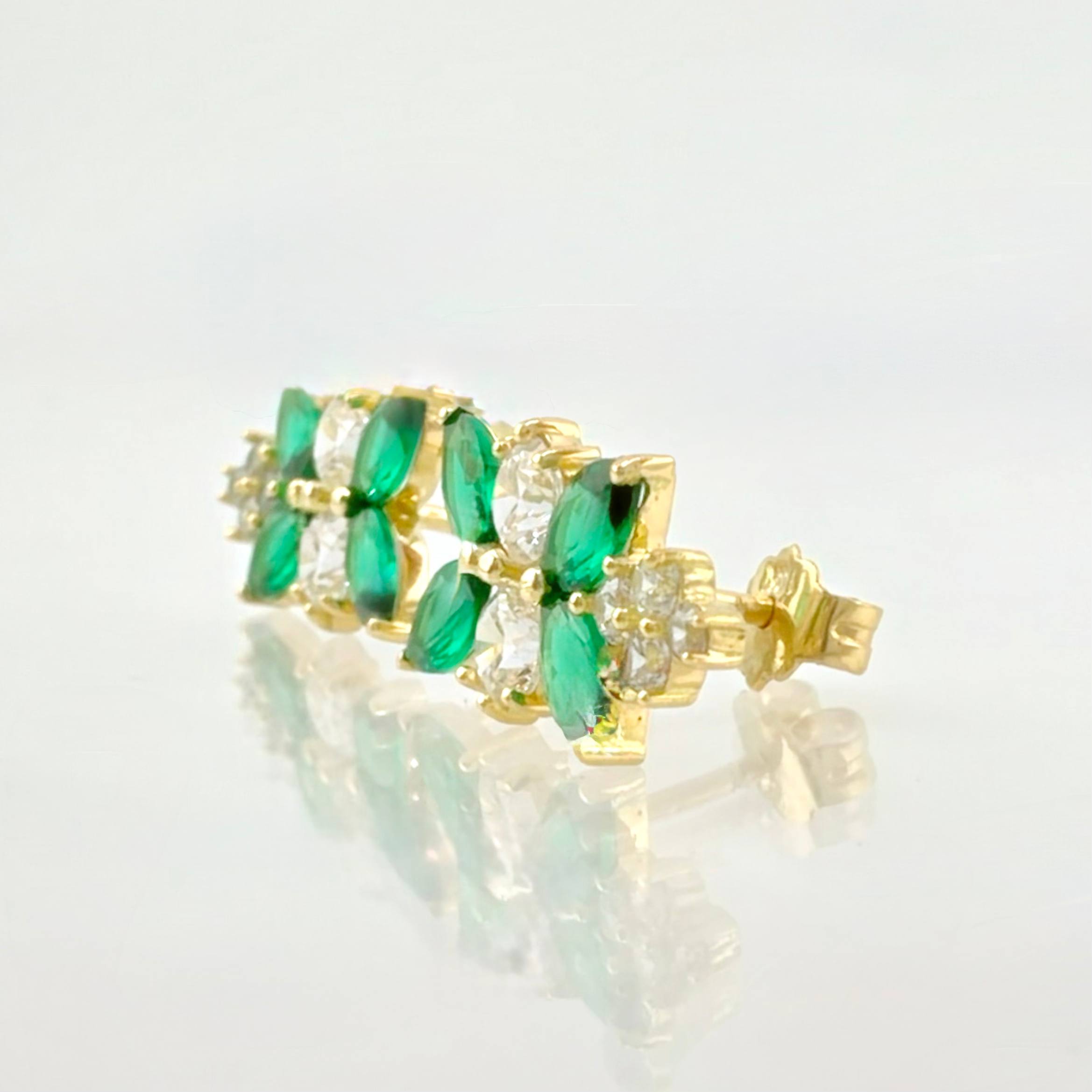 Topos Hoja En Secuencia 2.6gr / 1.5cm / Oro Amarillo 18K