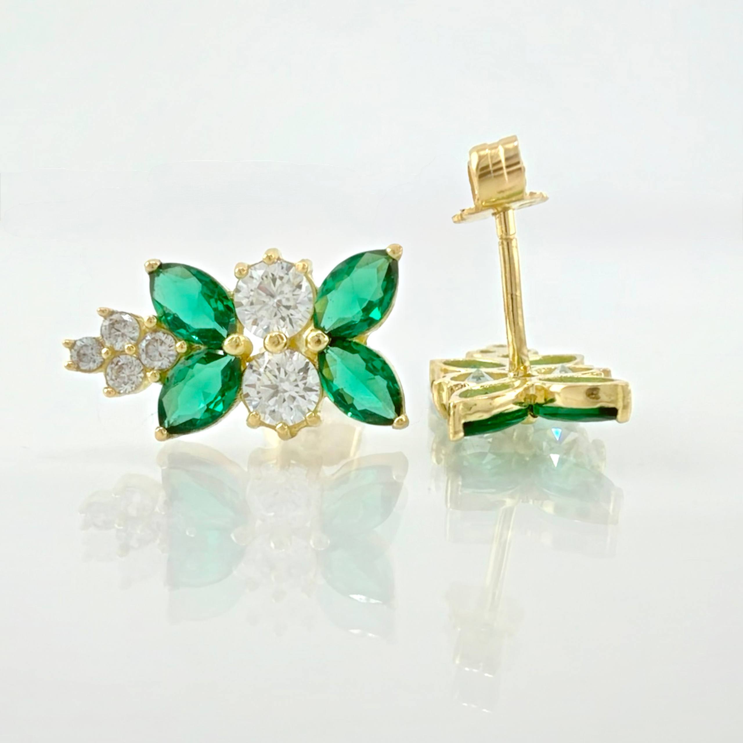 Topos Hoja En Secuencia 2.6gr / 1.5cm / Oro Amarillo 18K
