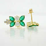 Topos Hoja En Secuencia 2.6gr / 1.5cm / Oro Amarillo 18K