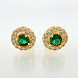 Topos Circulo Halo 1.95gr / 6mm Oro Amarillo 18K *