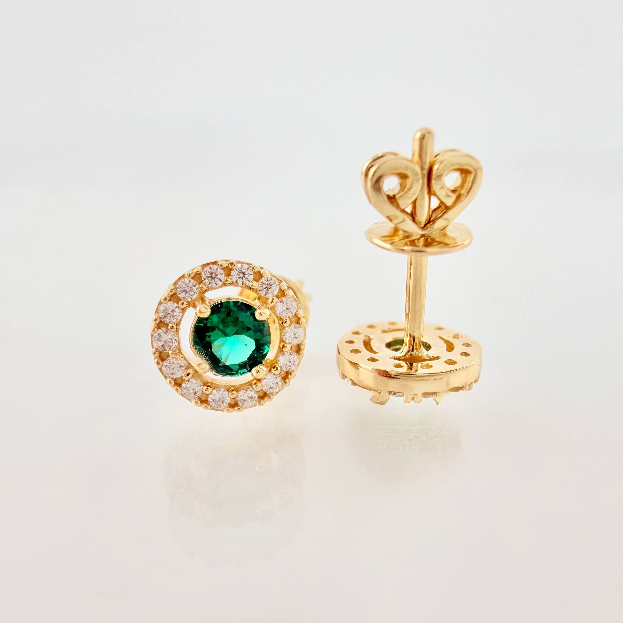 Topos Circulo Halo 1.95gr / 6mm Oro Amarillo 18K *