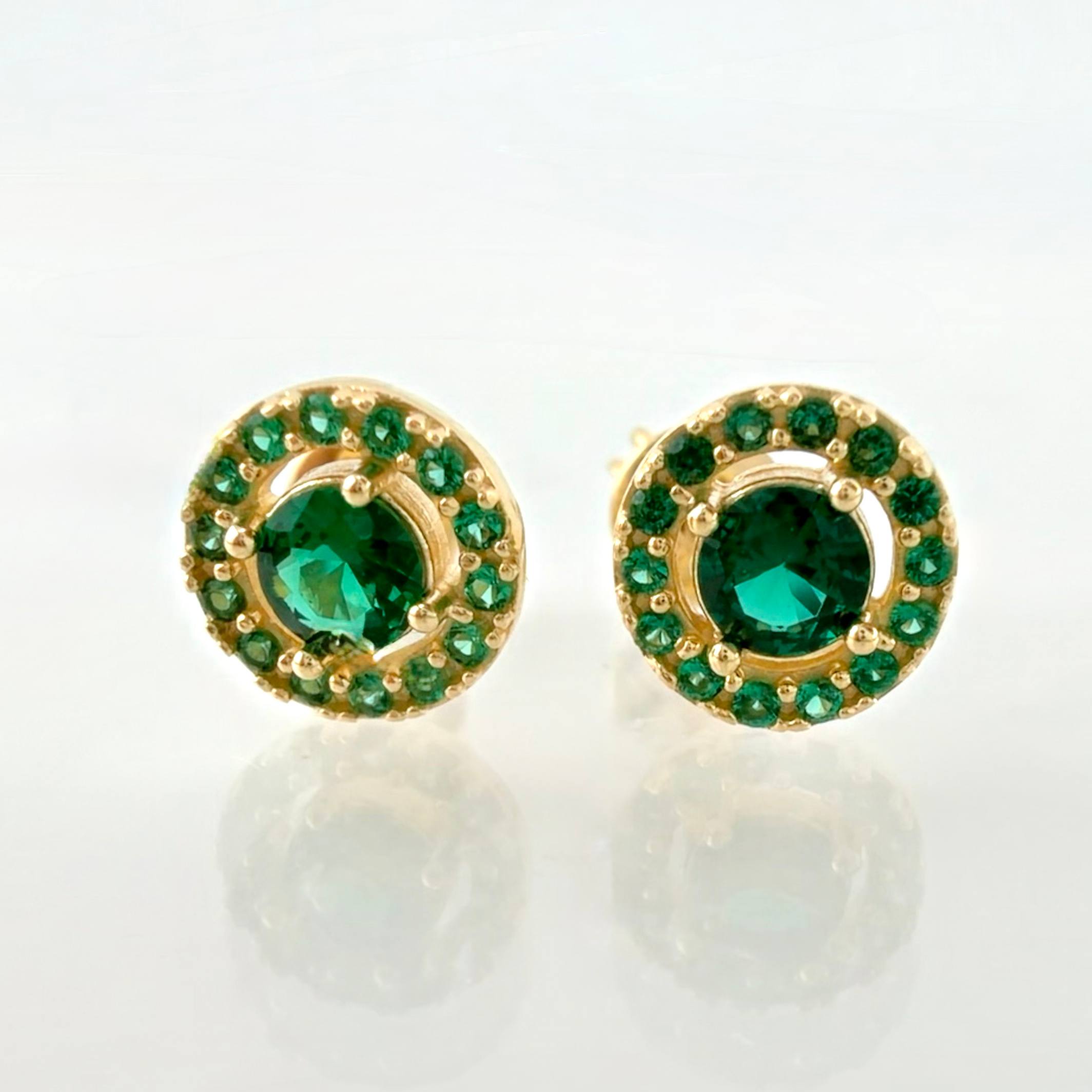 Topos Circulo Halo 1.95gr / 6mm Oro Amarillo 18K *