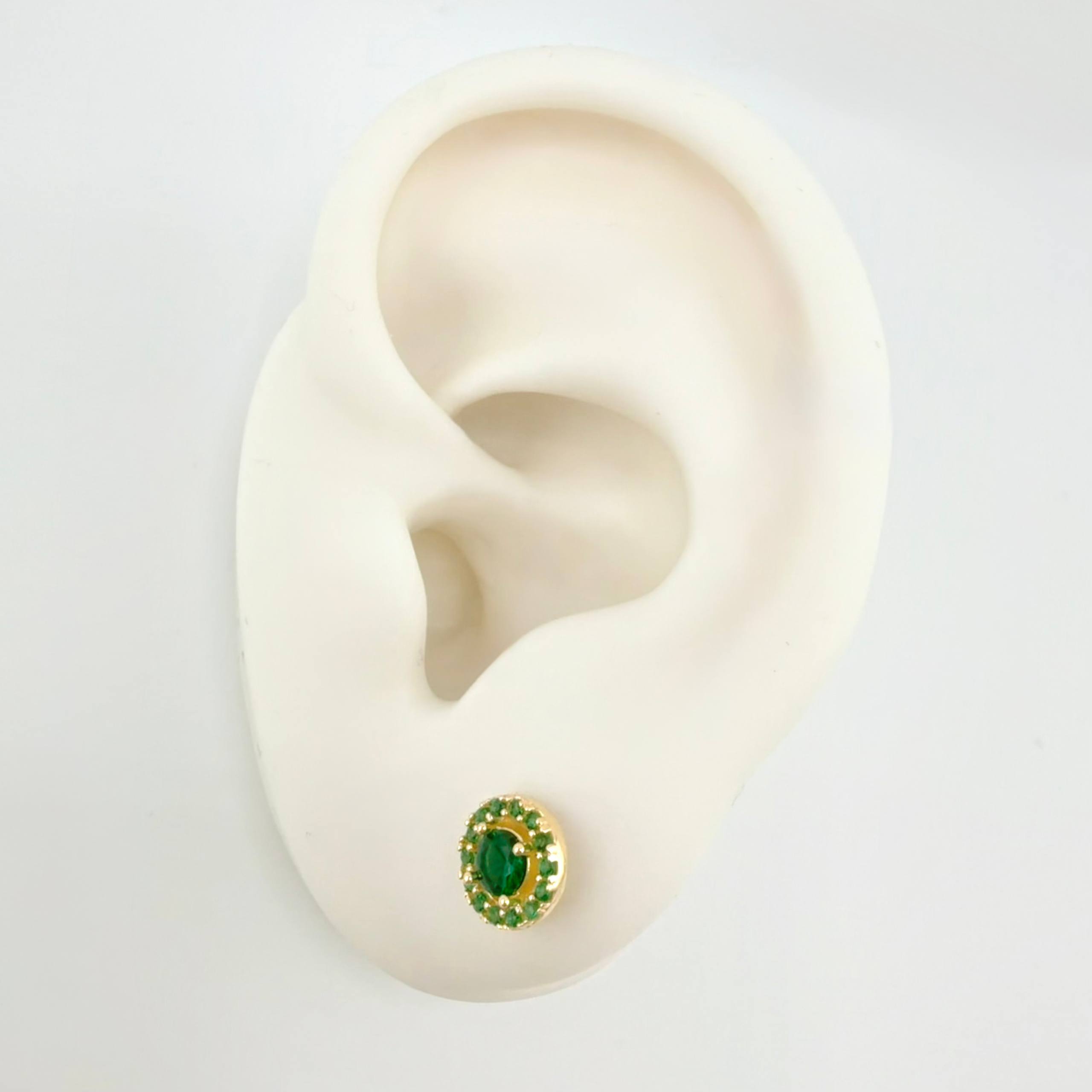 Topos Circulo Halo 1.95gr / 6mm Oro Amarillo 18K *
