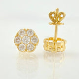 Topos Flor Canasta 2.65gr / 7mm Oro Amarillo 18K *