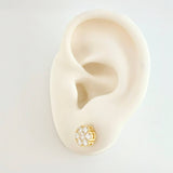 Topos Flor Canasta 2.65gr / 7mm Oro Amarillo 18K *