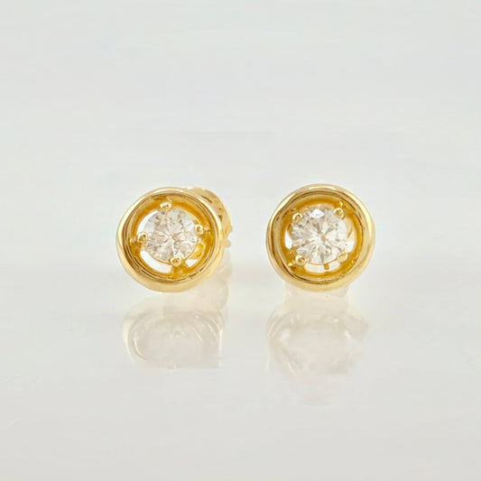 Topos Circulo Doble Liso 1.5gr / 5mm Oro Amarillo 18K