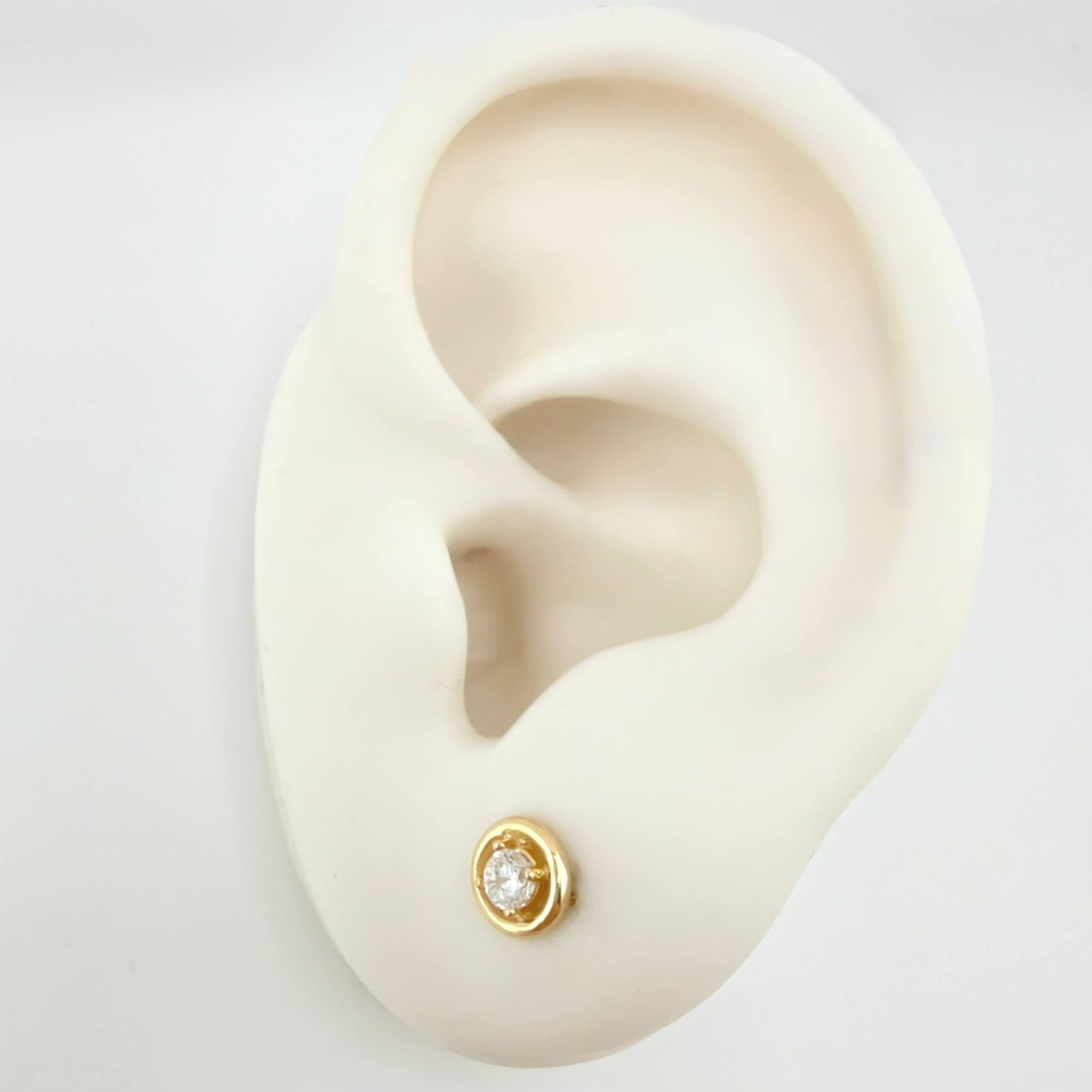 Topos Circulo Doble Liso 1.5gr / 5mm Oro Amarillo 18K