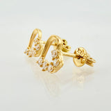 Topos Corazon Medio 1.6gr / 8mm Oro Amarillo 18K *