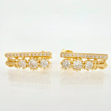 Topos Carril Trio De Liz 2.55gr / 1.5cm / Oro Amarillo 18K