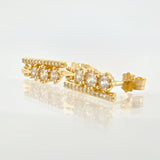 Topos Carril Trio De Liz 2.55gr / 1.5cm / Oro Amarillo 18K