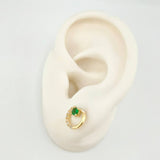 Topos Media Manzana Tupida 2gr / 9mm Oro Amarillo 18K