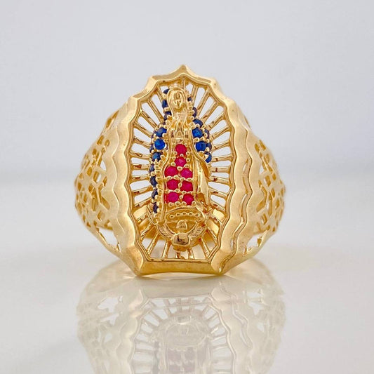 Anillo Virgen de Guadalupe 5.4g / T9 1/4 Oro Amarillo 18K