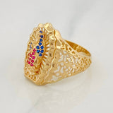 Anillo Virgen de Guadalupe 5.4g / T9 1/4 Oro Amarillo 18K