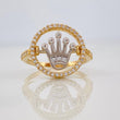 Anillo Corona Movil 3.85g / T7 1/4 Tres Oros 18K