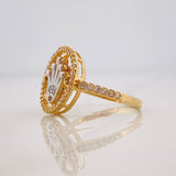 Anillo Corona Movil 3.85g / T7 1/4 Tres Oros 18K