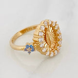 Anillo Virgen Milagrosa 3.15g / T4 1/2 Oro Amarillo 18K