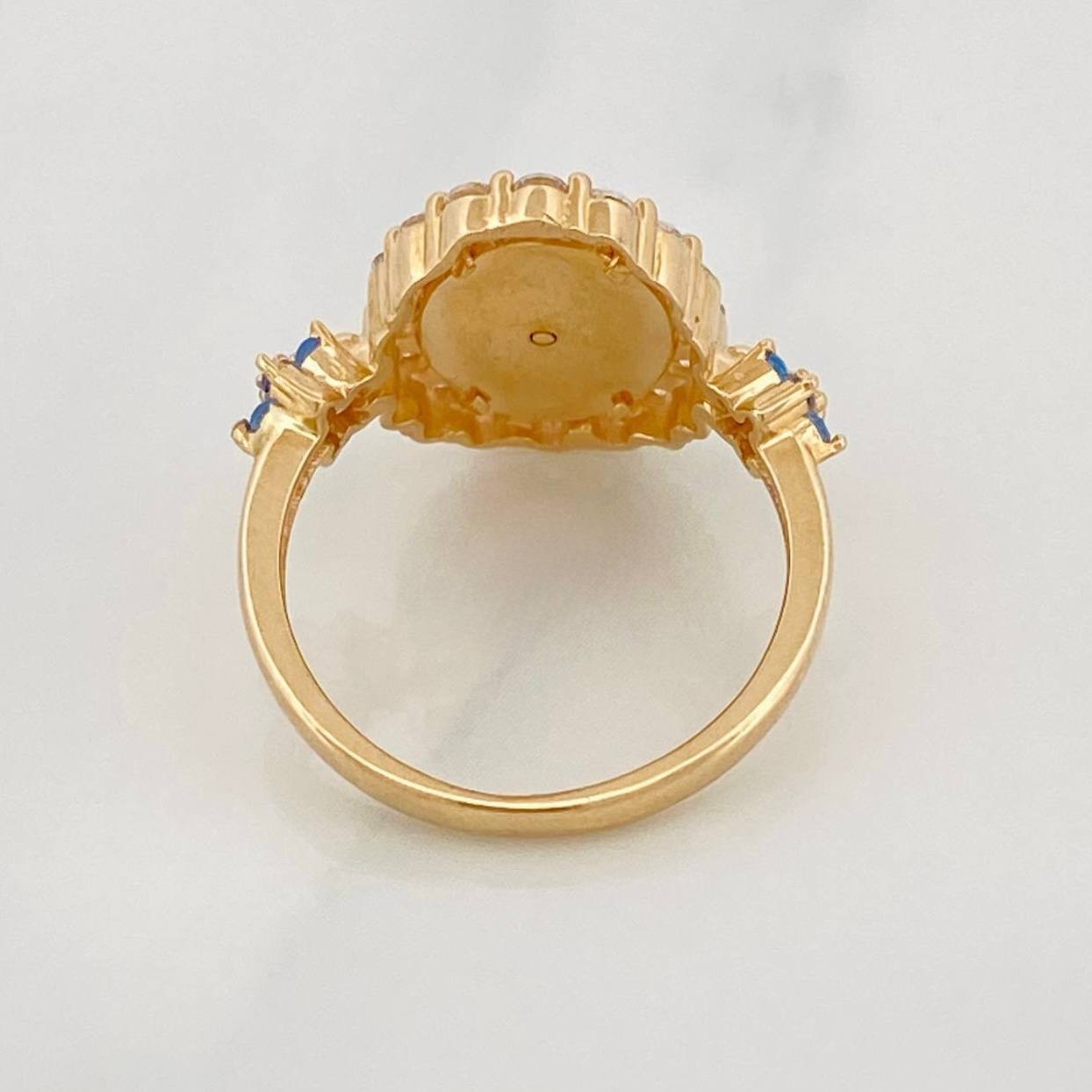 Anillo Virgen Milagrosa 3.15g / T4 1/2 Oro Amarillo 18K