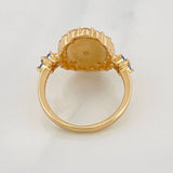 Anillo Virgen Milagrosa 3.15g / T4 1/2 Oro Amarillo 18K