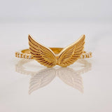 Anillo Alas 1.5g / T5 3/4 Oro Amarillo 18K