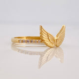 Anillo Alas 1.5g / T5 3/4 Oro Amarillo 18K