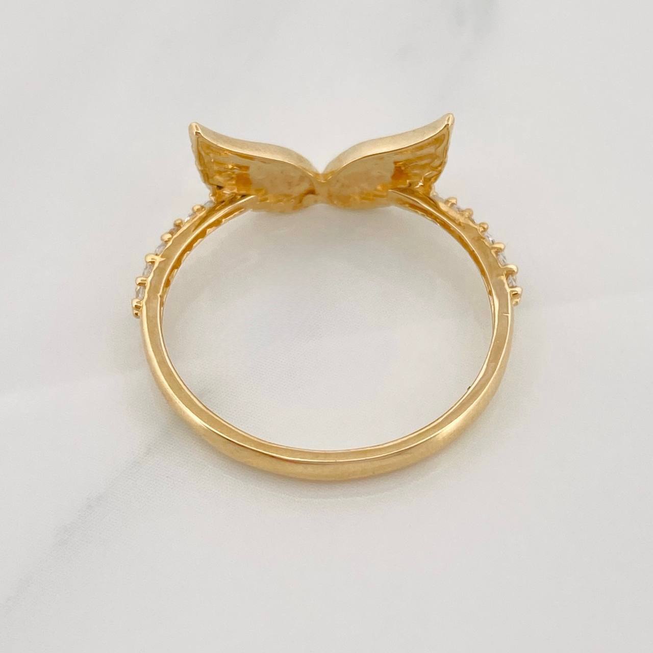 Anillo Alas 1.5g / T5 3/4 Oro Amarillo 18K